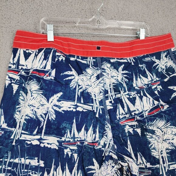 SPERRY TOP SIDER Men's Board Shirts Blue White Sail Boats Size 38 - Picture 10 of 15